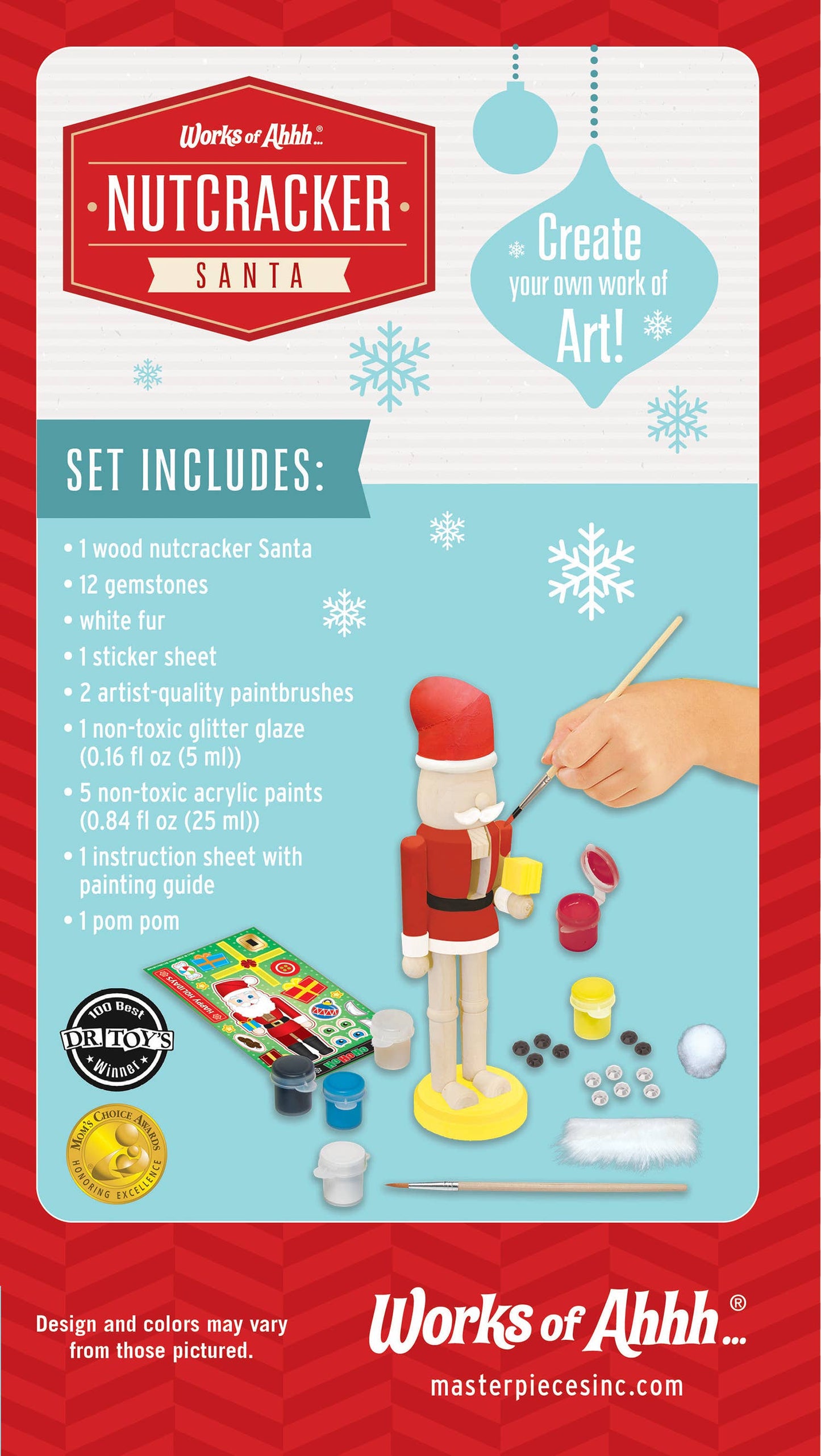 Nutcracker Santa Wood Paint Set