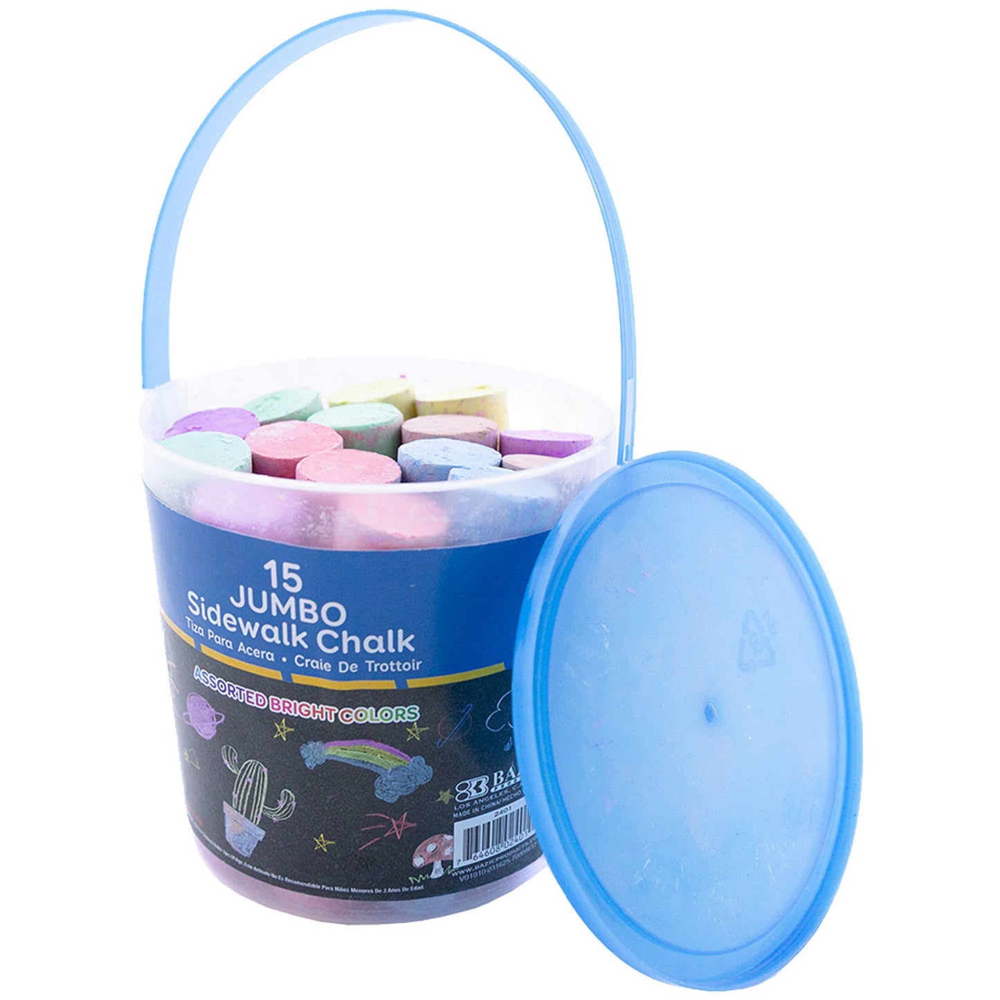 Jumbo Color Chalk (15/Bucket)