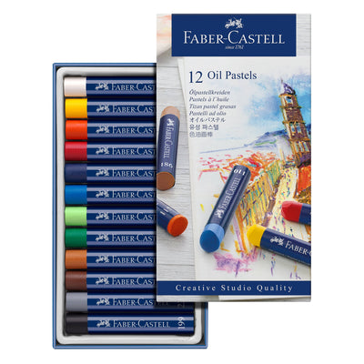 Artists Oil Pastels, Set of 12 Sticks