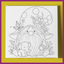 GNOME WITH BABY ELEPHANT PREDRAWN CANVAS PANEL