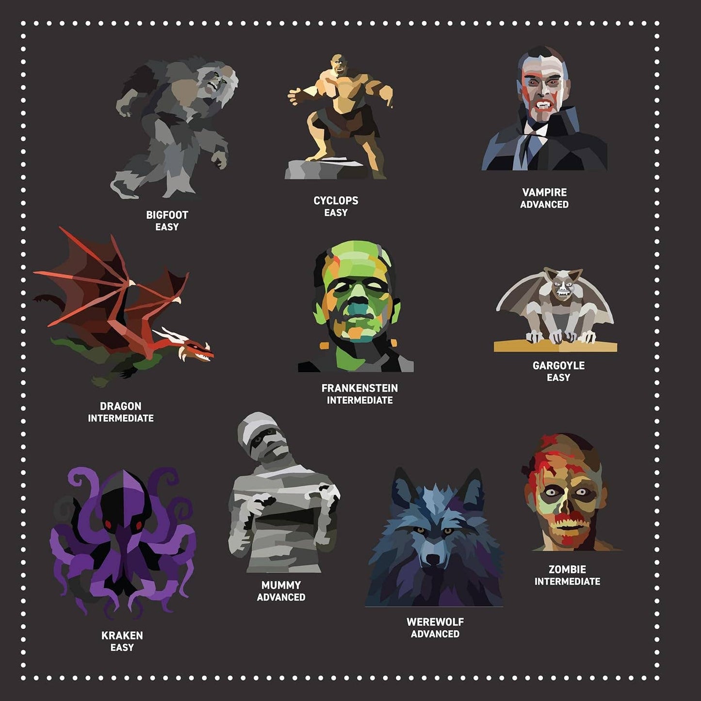 My Sticker Paintings: Monsters - 10 Super Scary Creatures