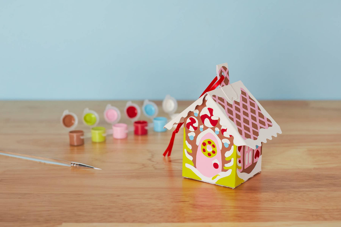 Gingerbread House Christmas Ornament Paint by Number Kit