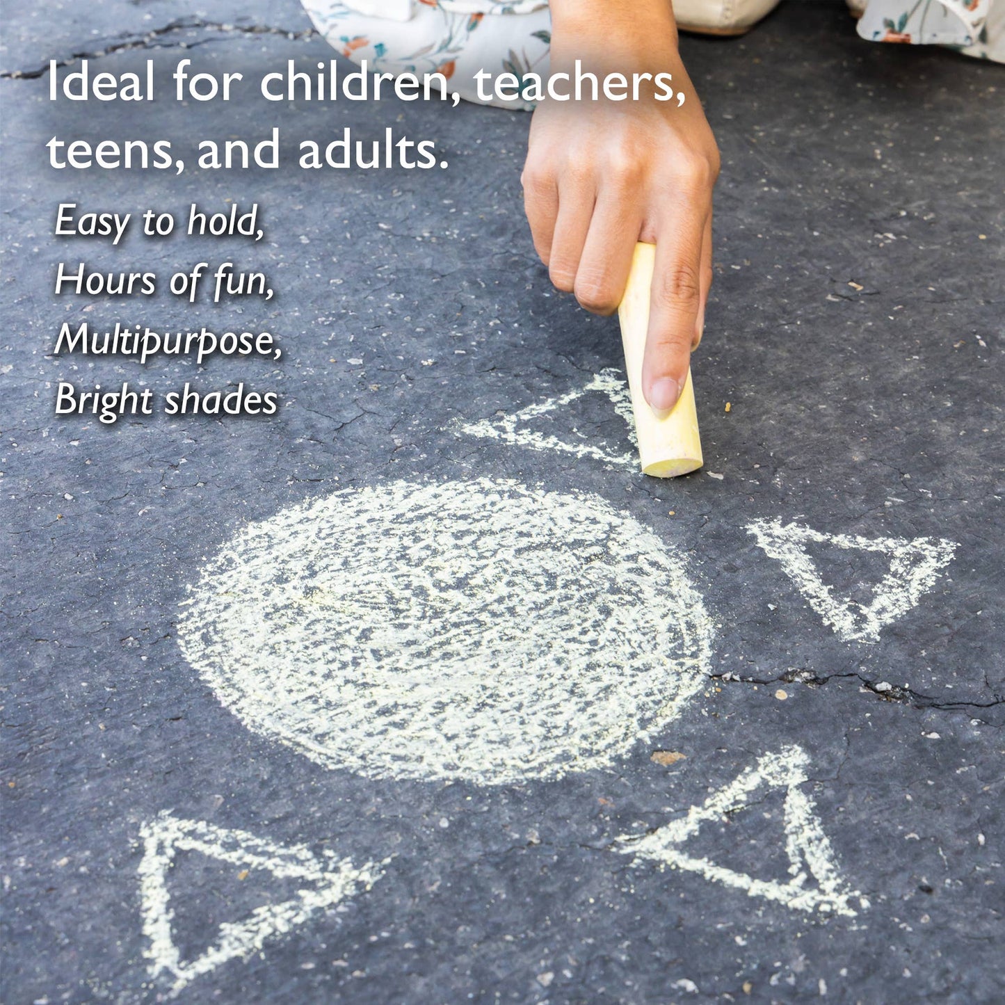 Jumbo Washable Sidewalk Chalks (6/Pack)