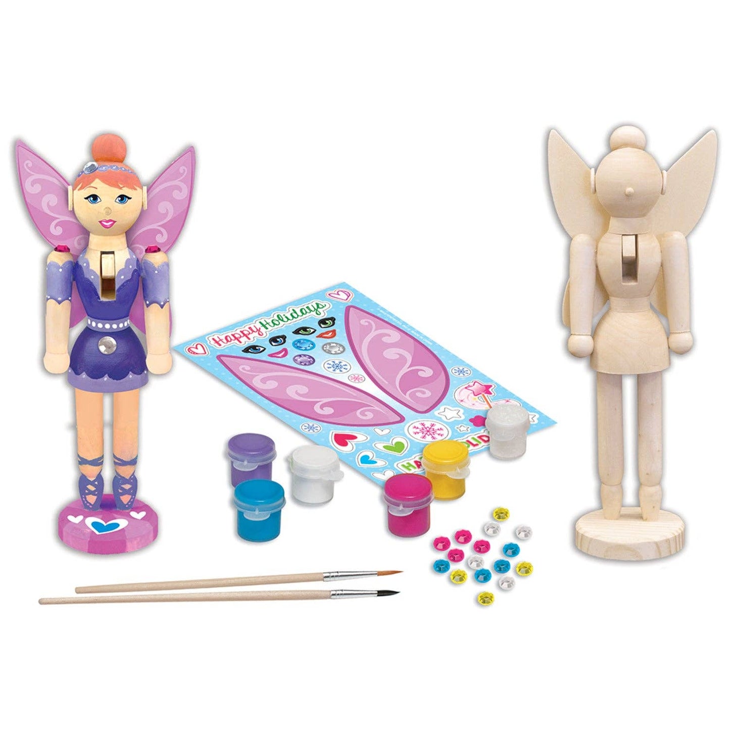 Nutcracker Sugarplum Fairy Wood Craft & Paint Kit