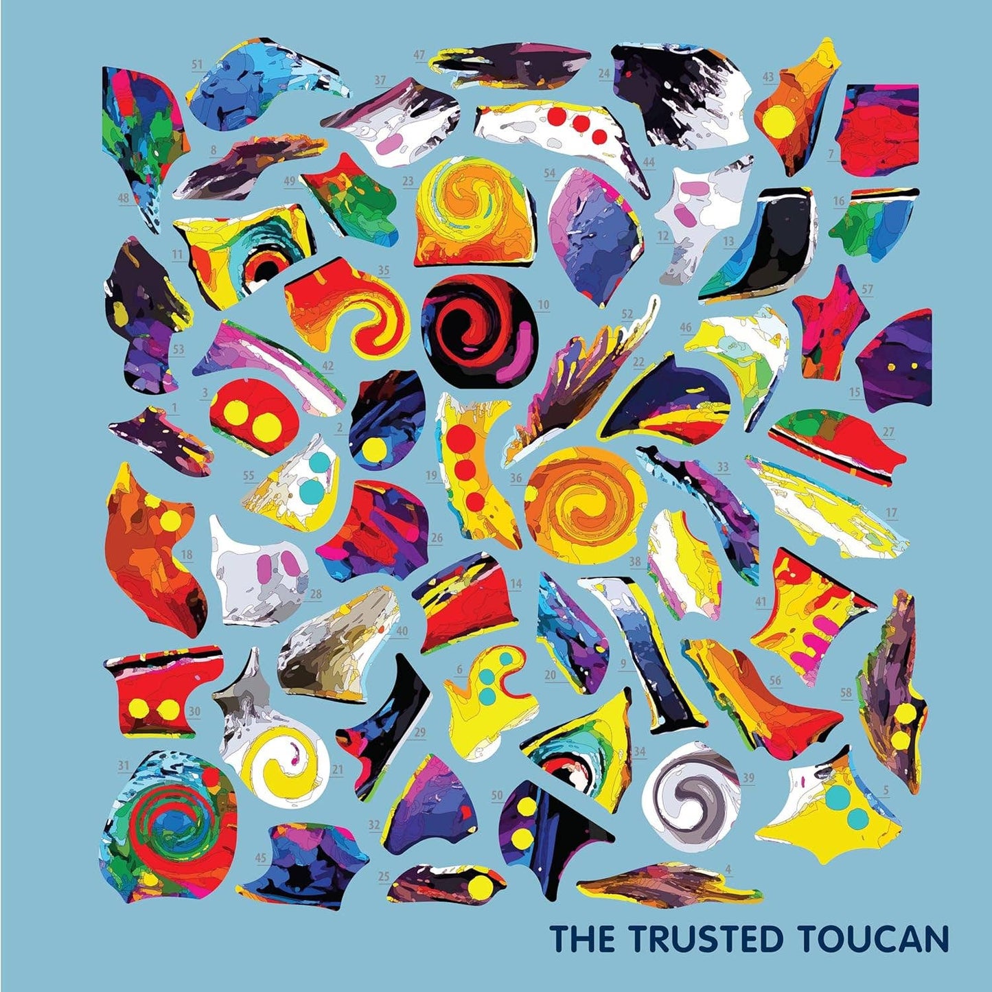 Pop Art Animals Sticker Mosaic Art Book - 10 Amazing Designs