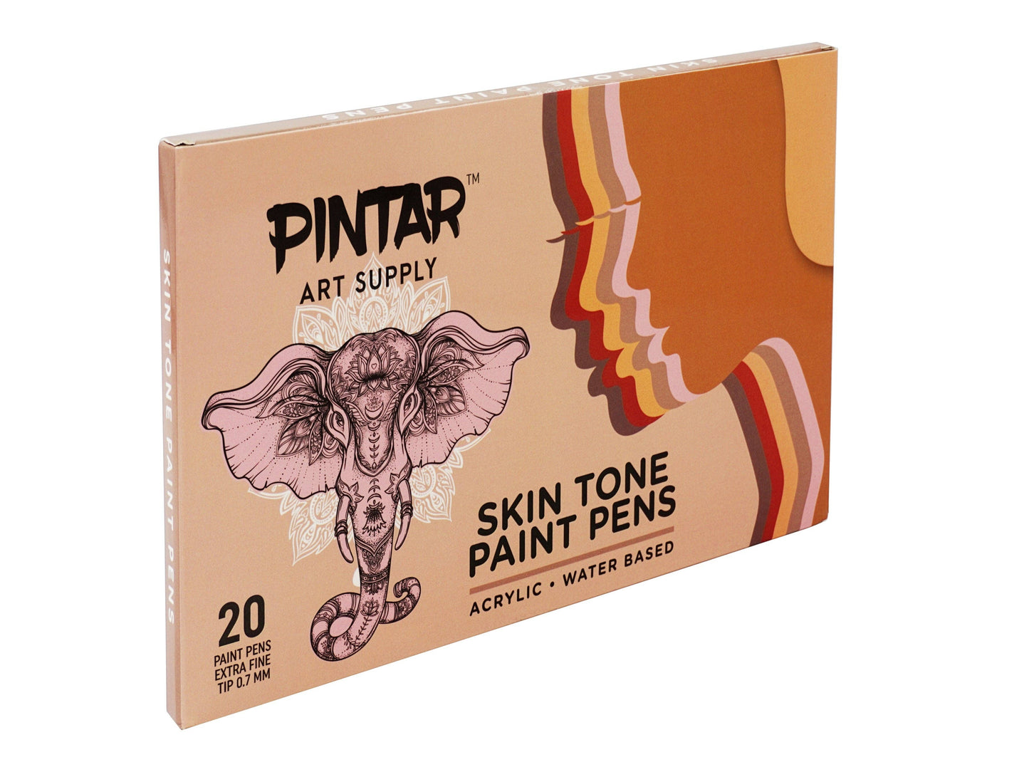 Pintar Skin Tone Acrylic Paint Pen Set - 0.7mm - 20PK