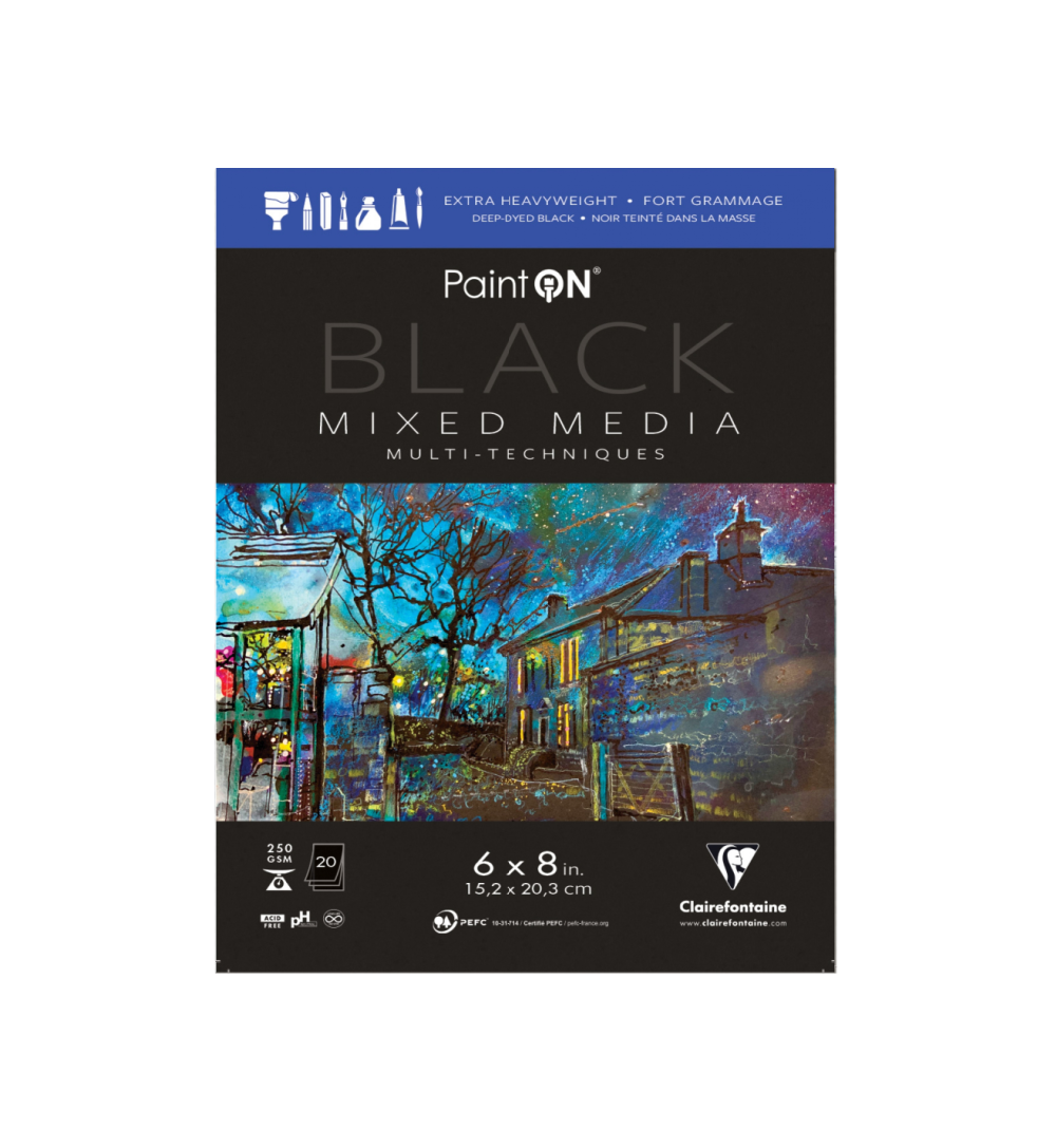 New! Paint'on Mixed Media Pads - Black