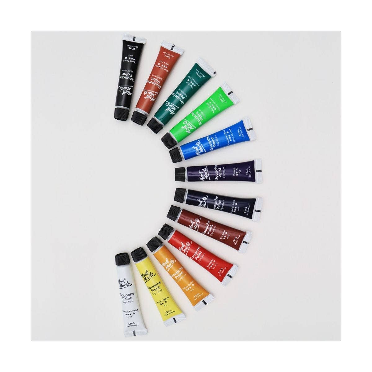 Gouache Paints Set Signature 12pc 12ml Tubes