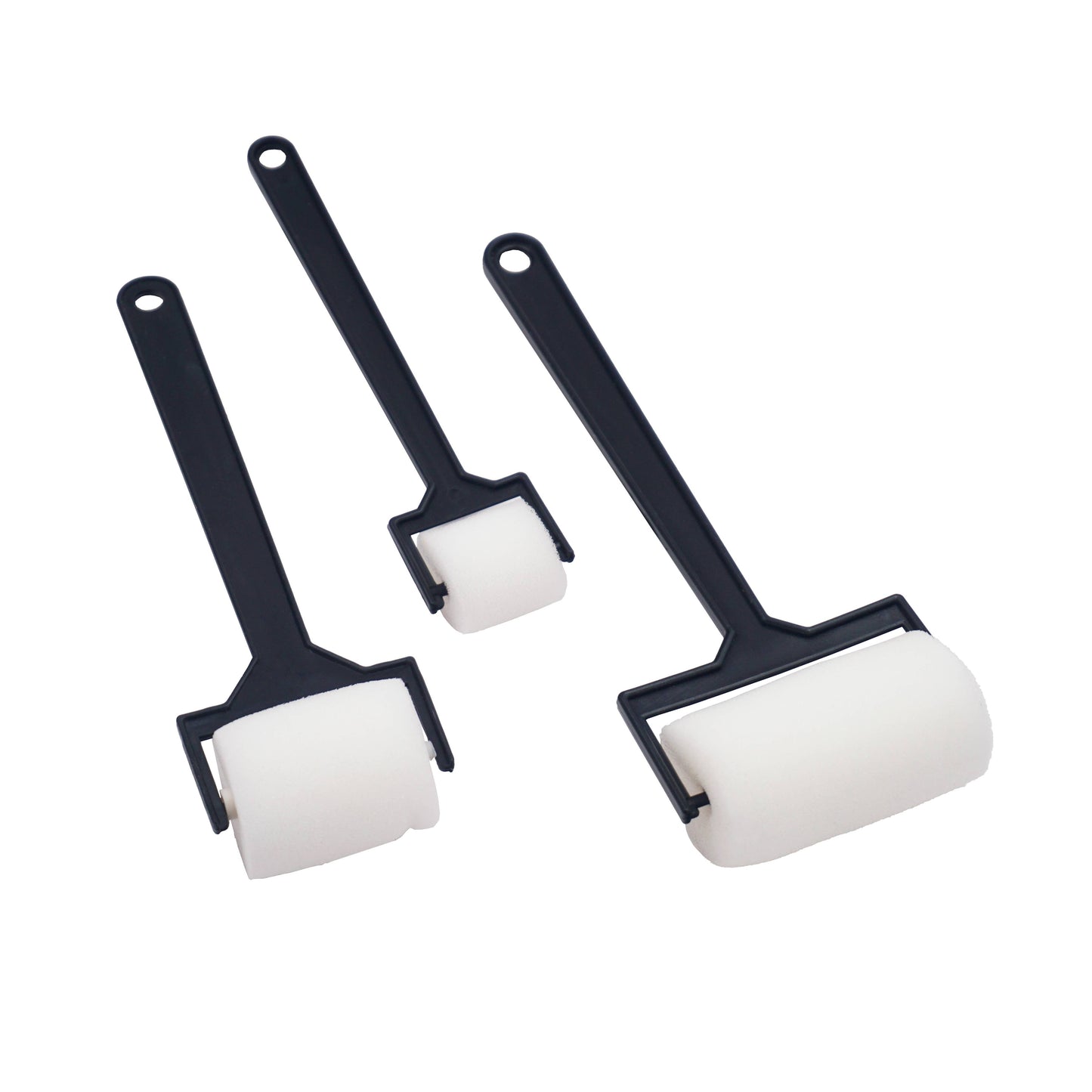 Sponge Brush Rollers, 3-ct