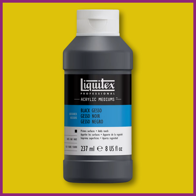 LIQUITEX ACRYLIC MEDIUM - BLACK GESSO 8oz