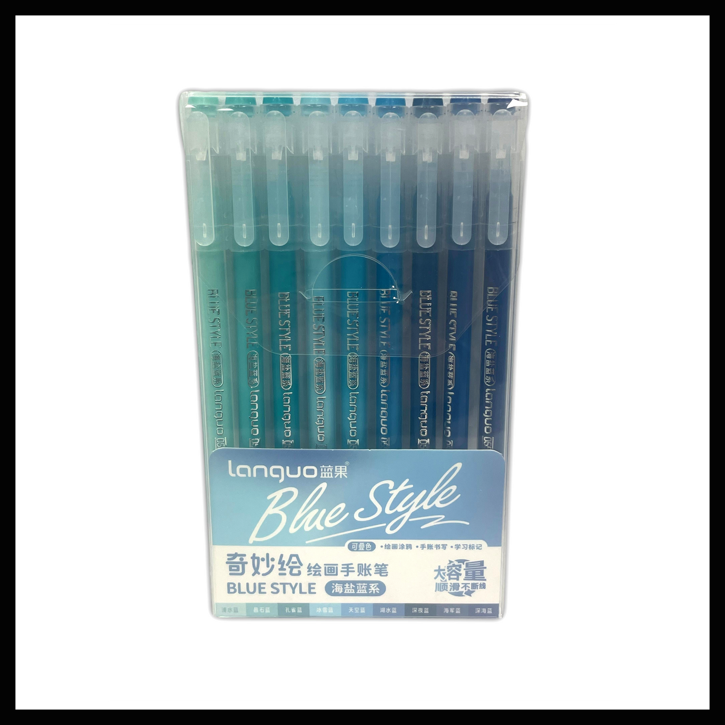 LANGUO FINEPOINT 9 GEL PEN SET - 1MM
