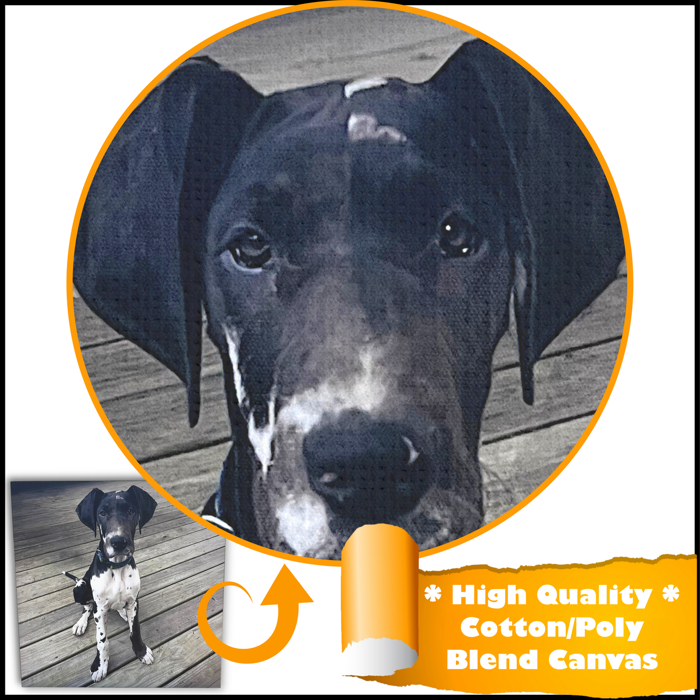 YOUR PHOTO ON QUALITY CANVAS (*make selections for price*)