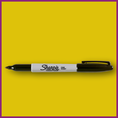 SHARPIE BLACK MARKER