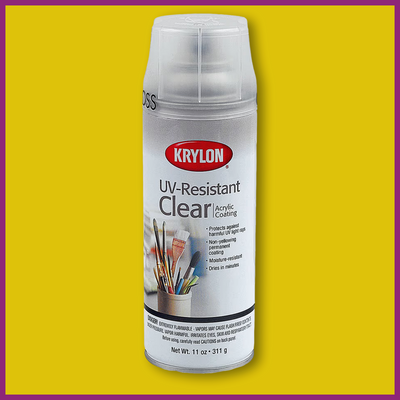 KRYLON UV RESISTANT CLEAR ACRYLIC COATING - 11oz