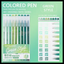LANGUO FINEPOINT 9 GEL PEN SET - 1MM