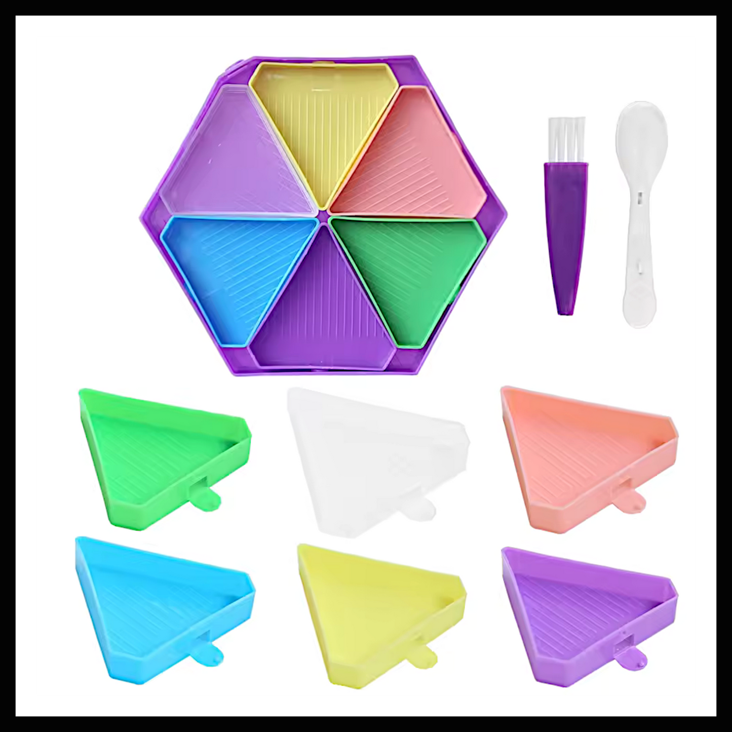 LARGE HEXAGON TRAY FOR DIAMOND DRILLS