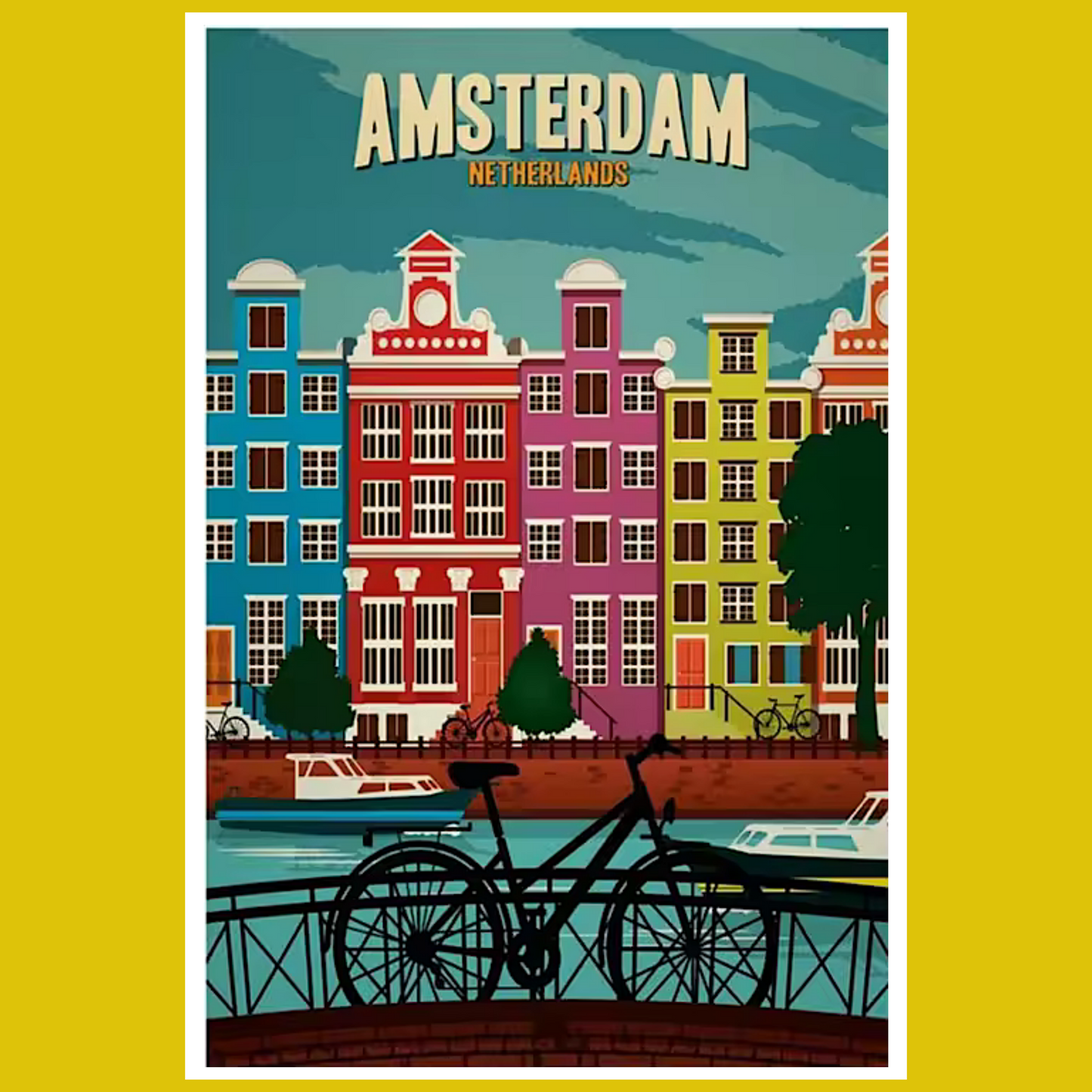 AMSTERDAM PAINT BY NUMBER KIT