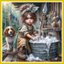 CUTE LAUNDRY GIRL & DOG PAINT BY NUMBER KIT