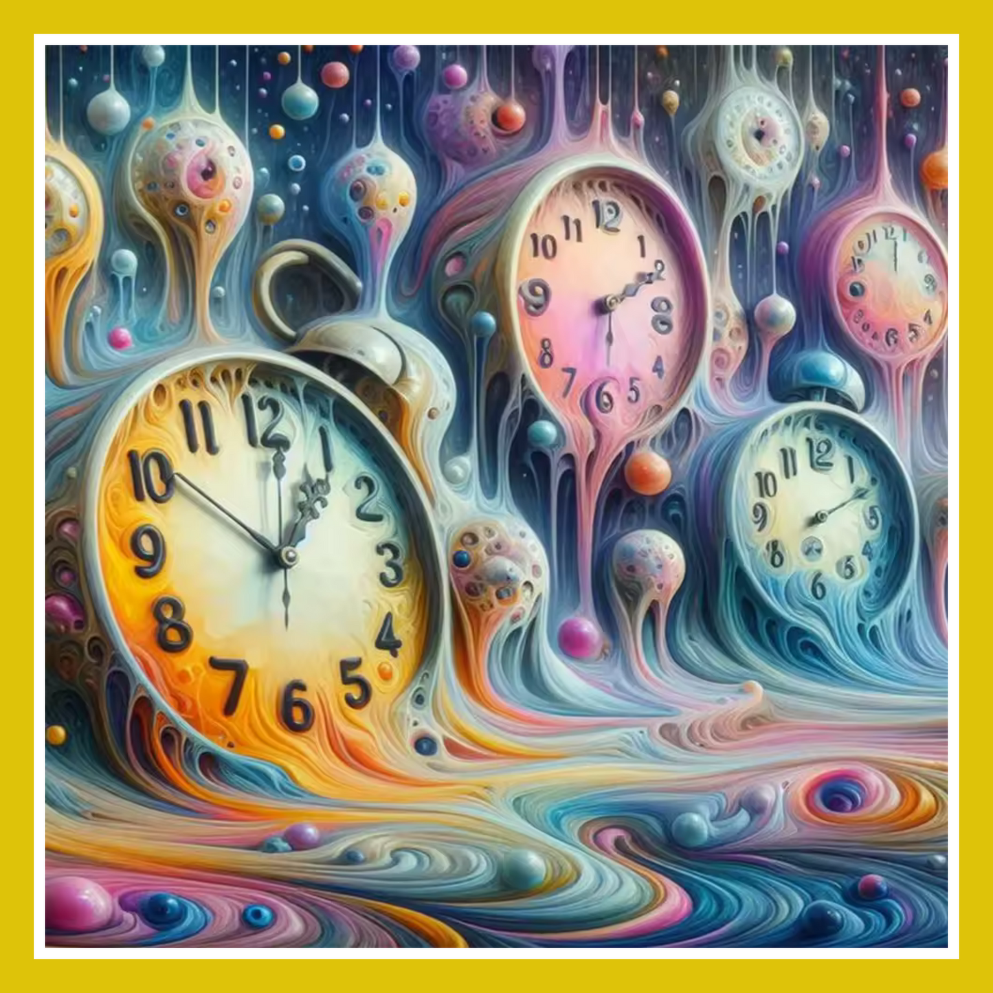LAVA CLOCKS PAINT BY NUMBER