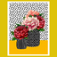 FLOWERS IN STRIPES & POLKA DOT VASES PAINT BY NUMBER KIT
