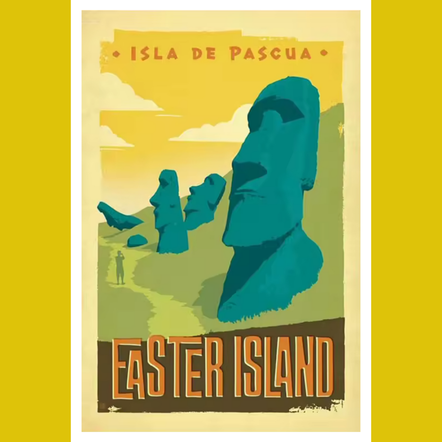 EASTER ISLAND PAINT BY NUMBER KIT