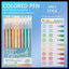 LANGUO FINEPOINT 9 GEL PEN SET - 1MM