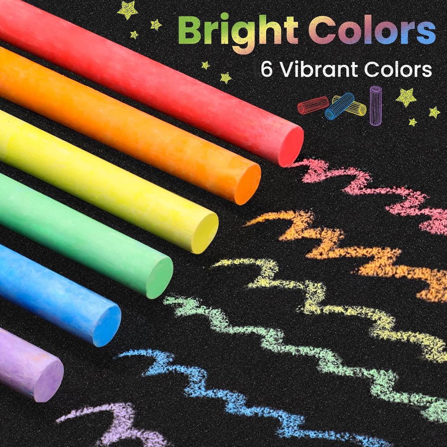 Kids 6 Ct Sidewalk Chalk