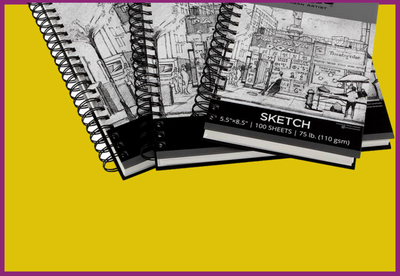 SKETCH PAPER SPIRAL PAD - 100 SHEETS - 110GSM