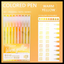 LANGUO FINEPOINT 9 GEL PEN SET - 1MM