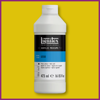 LIQUITEX ACRYLIC MEDIUM - WHITE GESSO 16oz