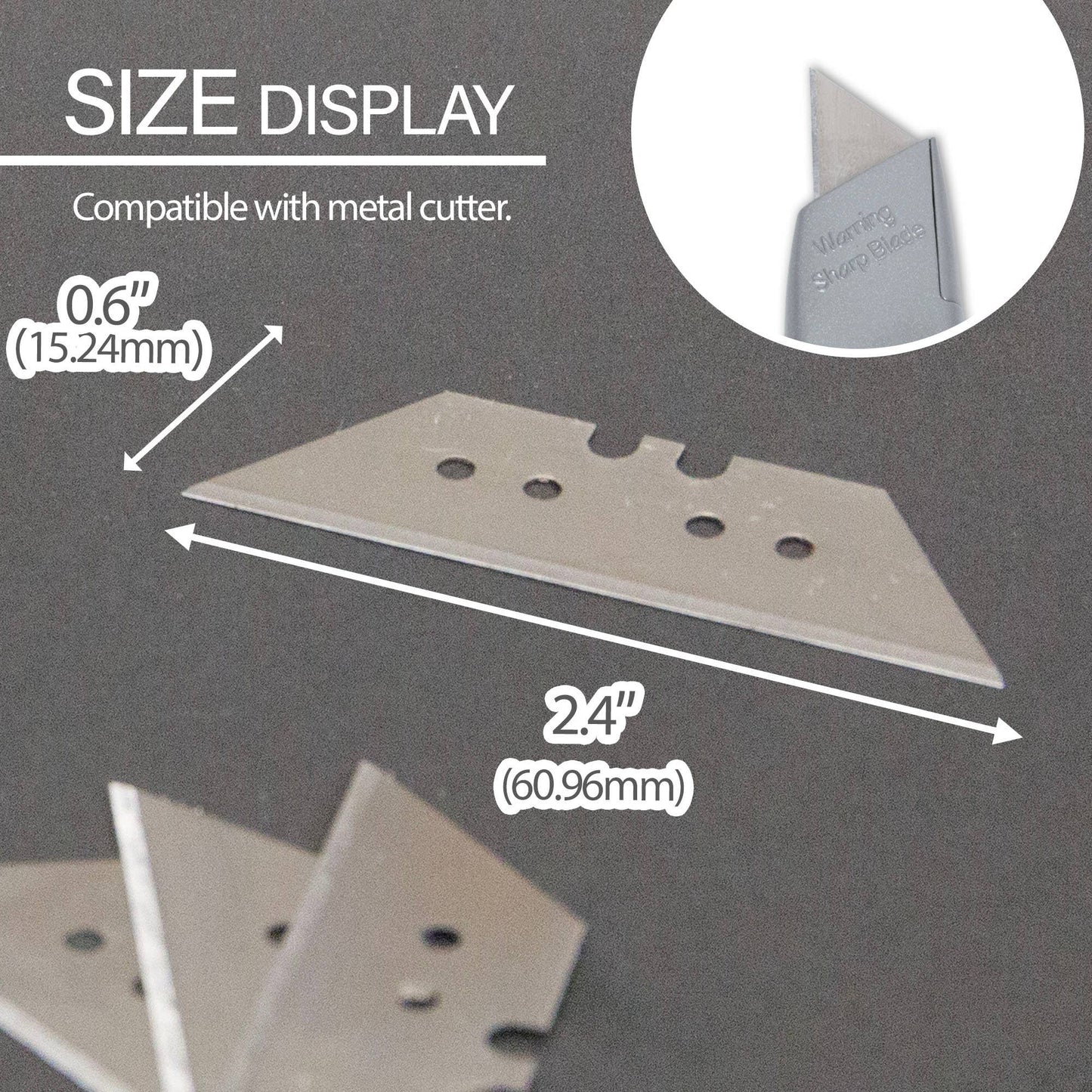 Utility Knife Replacement Blades in Tube