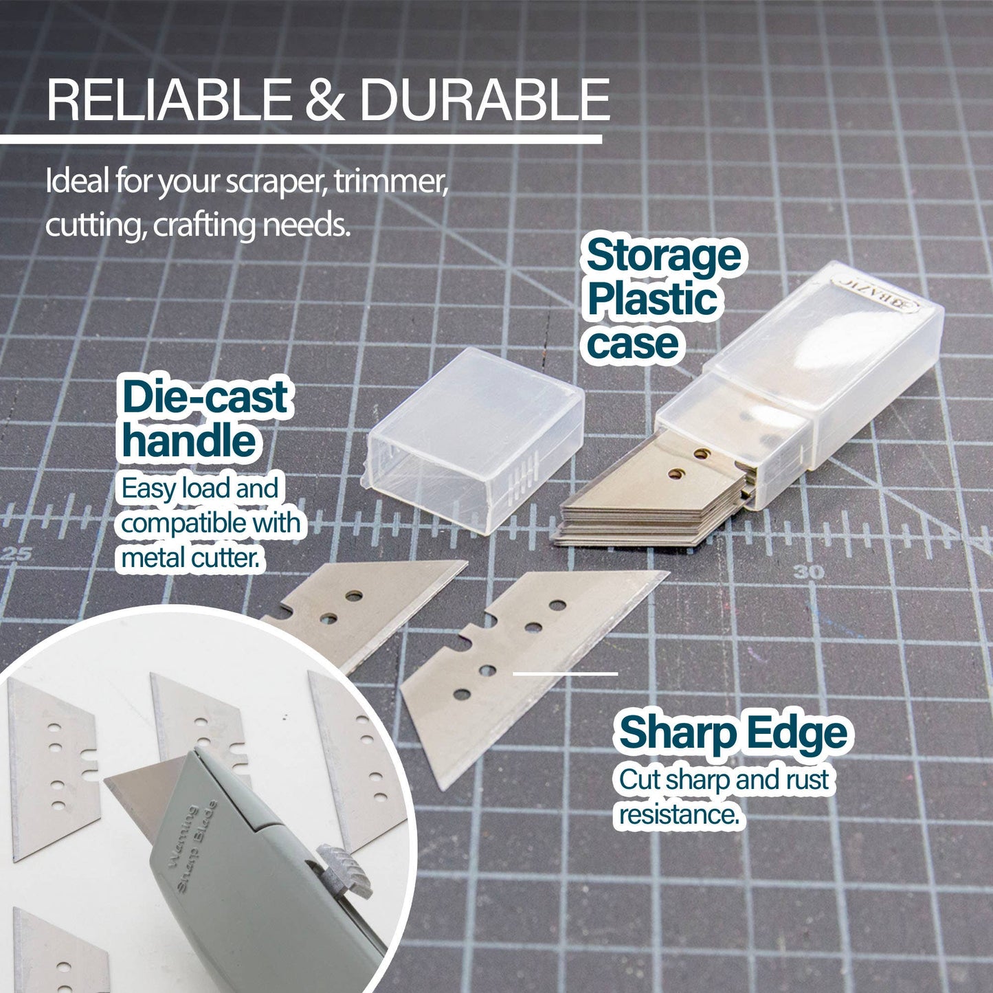 Utility Knife Replacement Blades in Tube