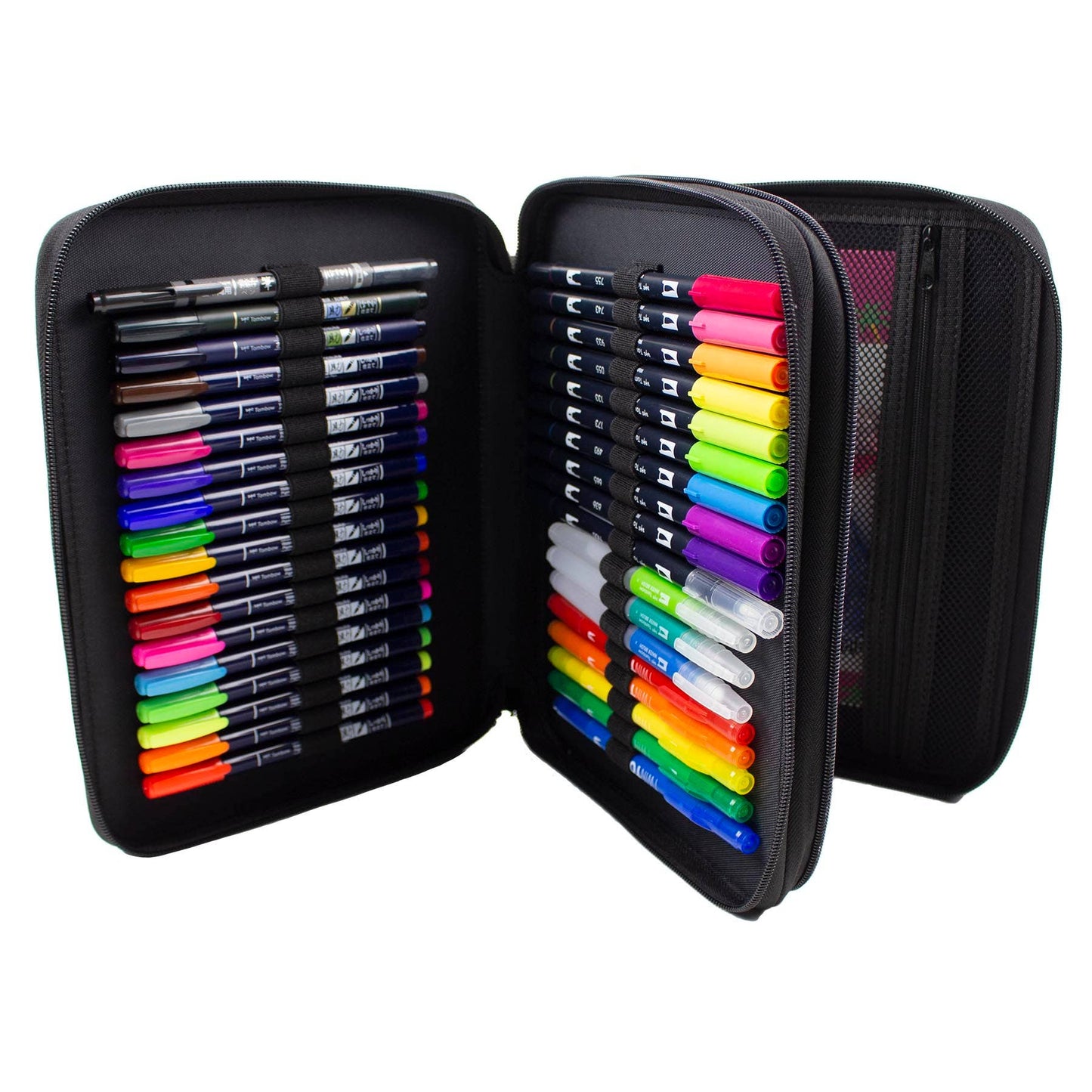 Zippered Marker Storage Case - Black