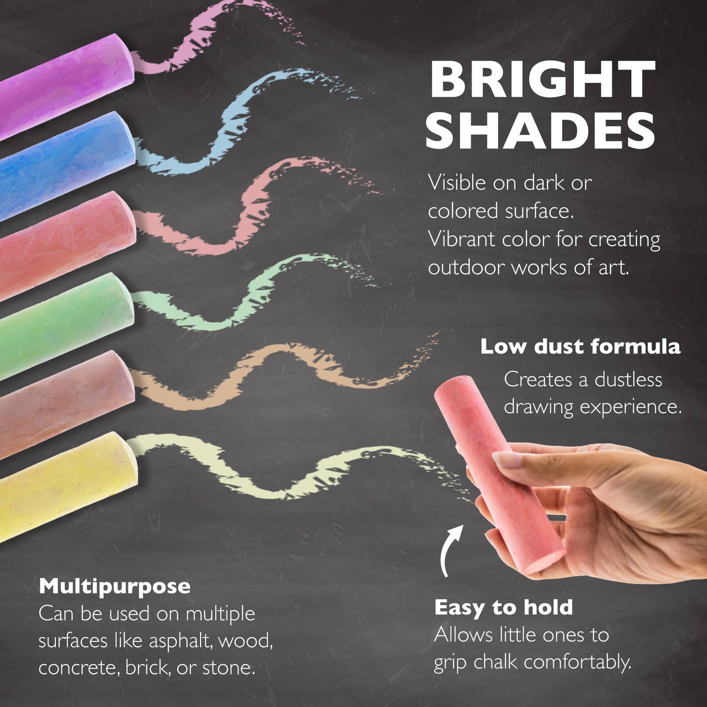 Jumbo Color Chalk (15/Bucket)