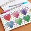 Love Hearts Zipper Pouch