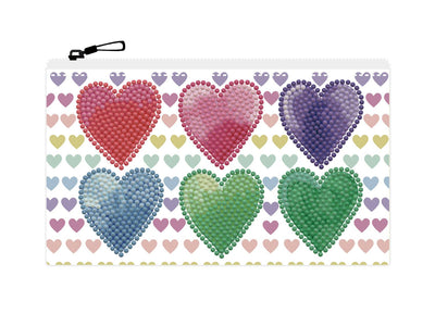 Love Hearts Zipper Pouch