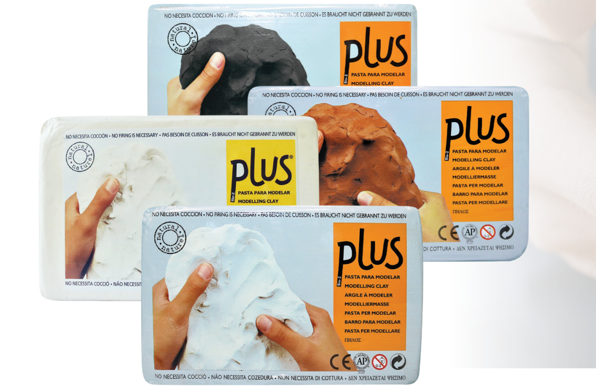 PLUS Clay - Self Hardening 3.3 lb. (1 kg.)