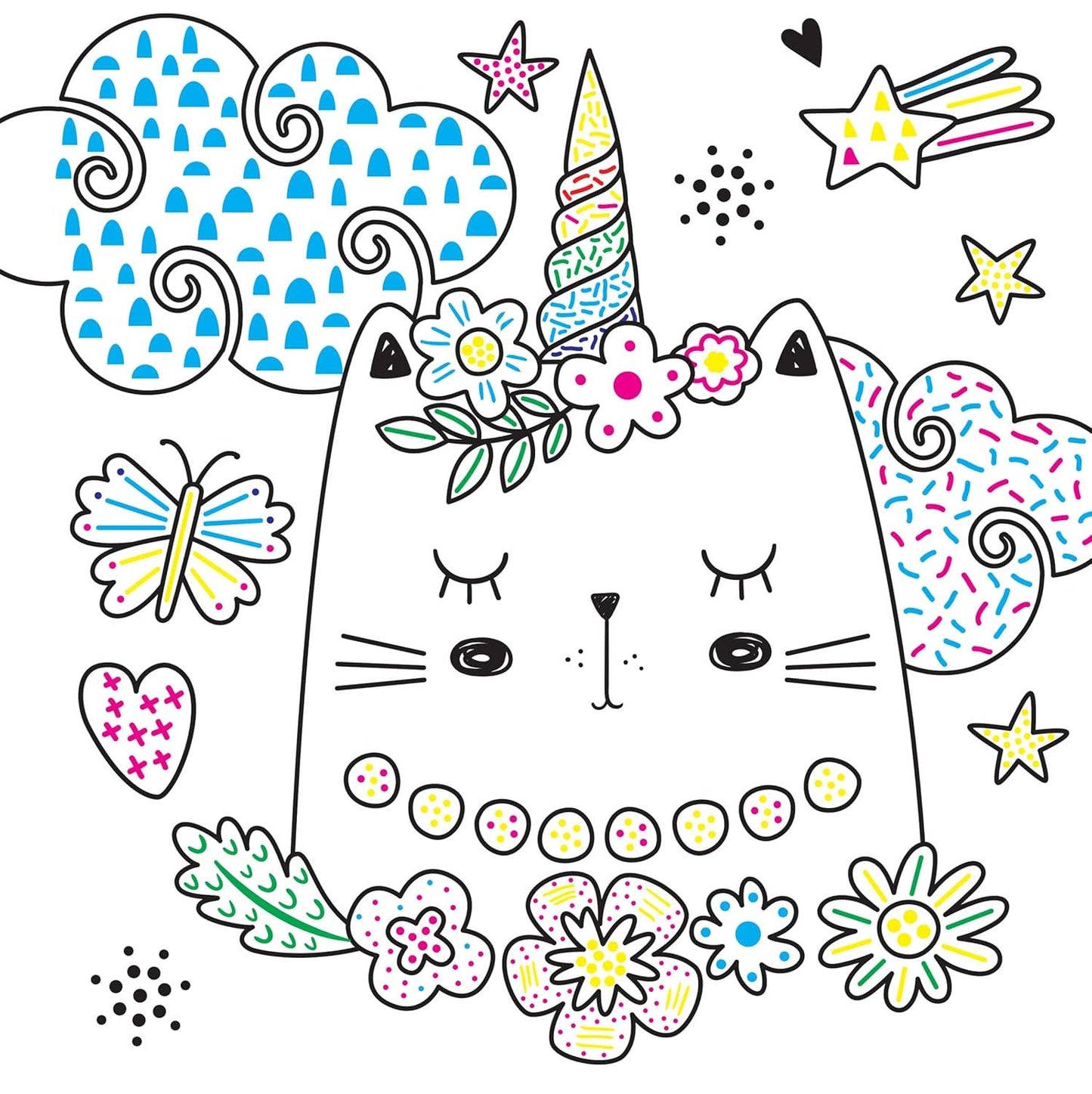 Easy and Fun Paint Magic with Water: Caticorns - Kid's Book