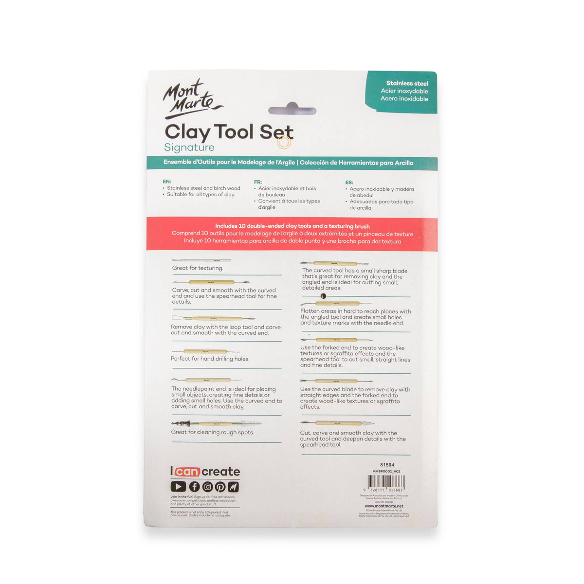 MM Clay Tool Set 11pc