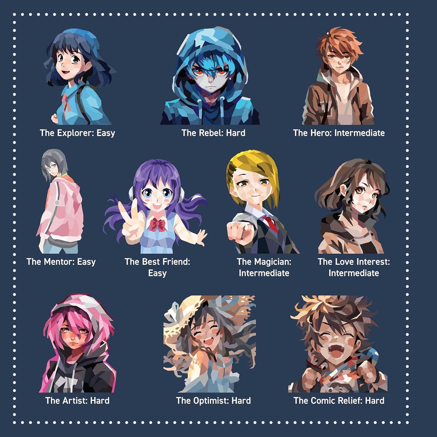 Ultimate Manga Sticker Painting -10 Magnificent Masterpieces