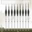 Mr. Pen 9-Piece Detail Paint Brush Set - Silver/Black
