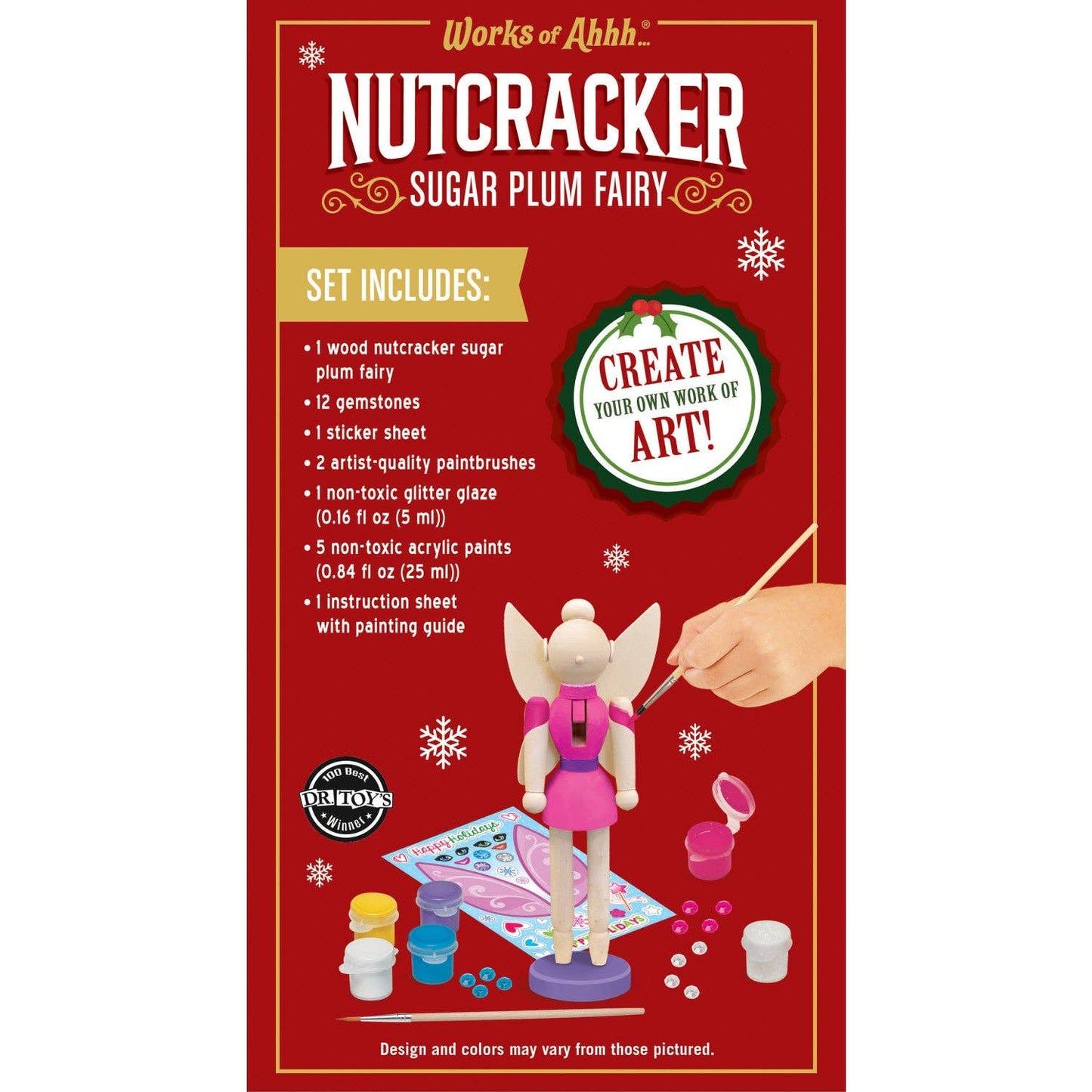 Nutcracker Sugarplum Fairy Wood Craft & Paint Kit