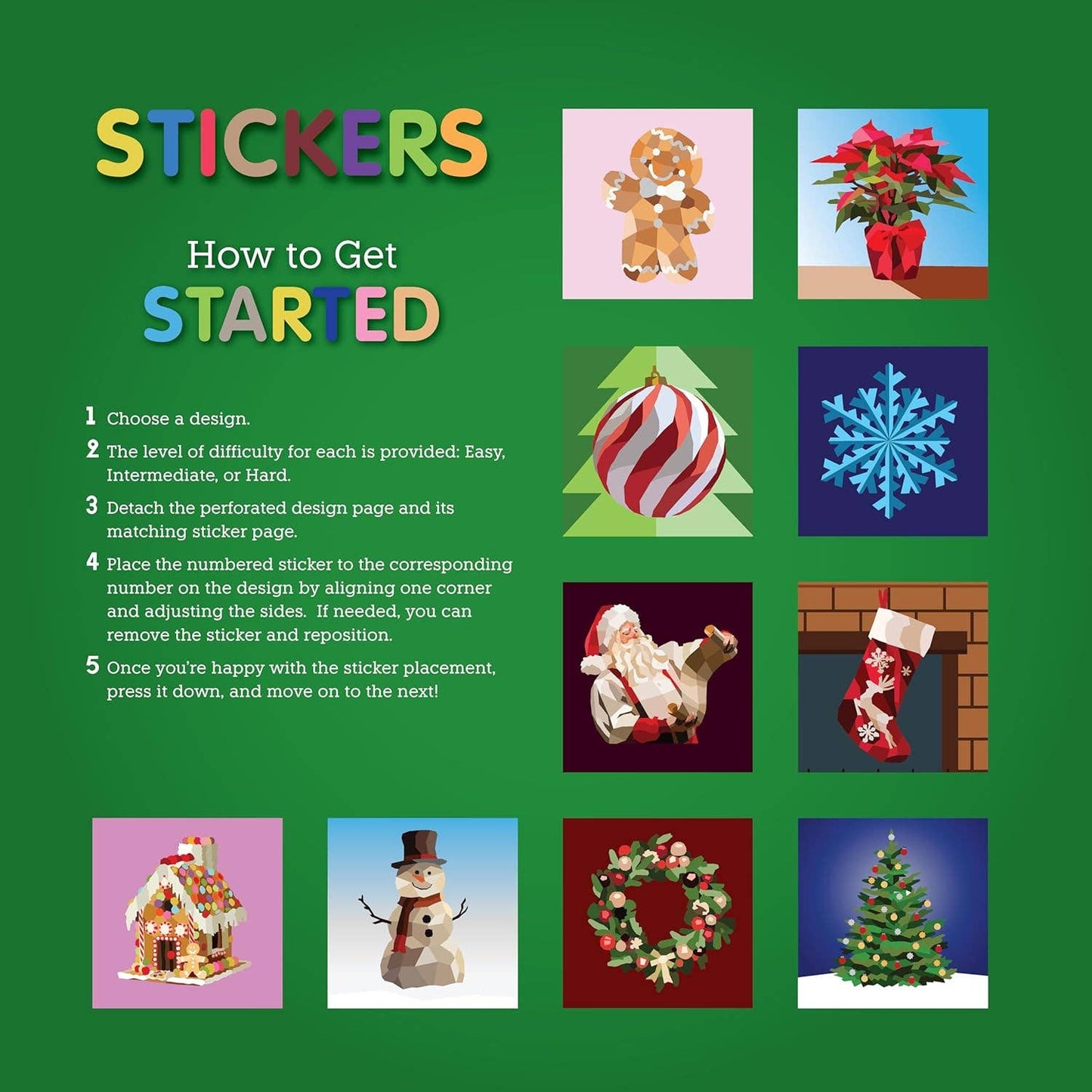 My Sticker Paintings: Merry Christmas - 10 Joyful Paintings