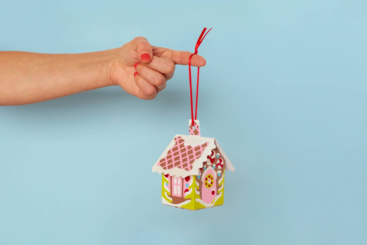 Gingerbread House Christmas Ornament Paint by Number Kit