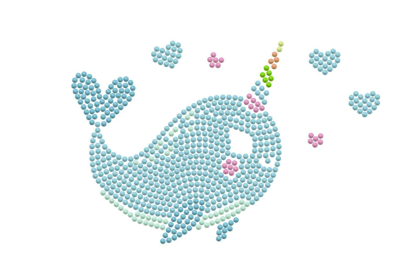 Narwhal Love Zipper Pouch