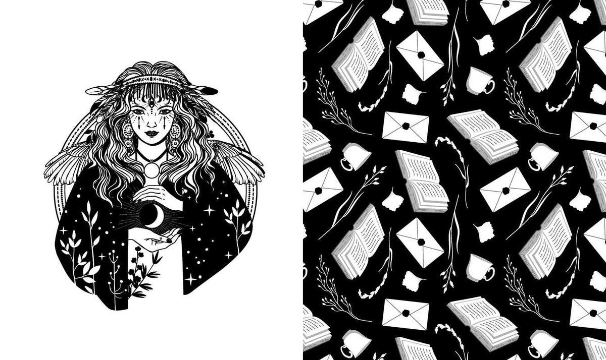 Dark Academia Coloring Book by Rockpool Publishing