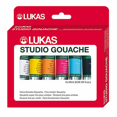 LUKAS STUDIO GOUACHE SET OF 6 20ML TUBES